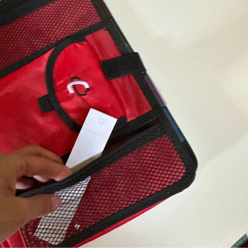 NWT CASE IT RED 5-Tab Binder Accessory, 5 color tabbed, 6 pocket expanding file